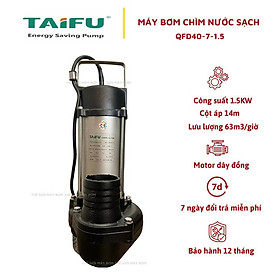Mua Máy bơm chìm lưu lượng 1.5Kw (2HP) Thân INOX 304 TAIFU QFD40-7-1.5 - Bảo hành 1 năm