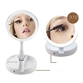 Mua Gương Trang Điểm Đèn Led Xếp Gọn