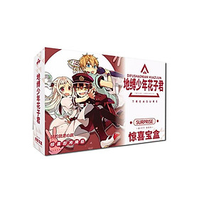 Hộp quà tặng anime A5 Jibaku Shounen Hanako-kun Ác quỷ trong nhà xí có poster postcard bookmark mẫu ngẫu nhiên
