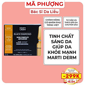 (ỐNG LẺ) MARTIDERM BLACK DIAMOND AMPOULE tinh chất sáng da trẻ hóa da