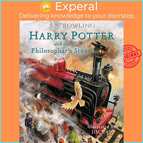 Sách - Harry Potter and the Philosopher's Stone : Illustrated Edition by J.K. Rowling (UK edition, hardcover)