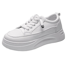 MS195 Giày thể thao, giày bánh mỳ đế cao 4cm thoáng khí