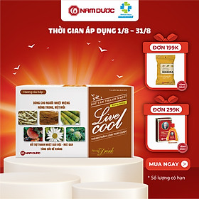 Bột tan thanh nhiệt Livecool không đường hỗ trợ giảm nhiệt miệng nóng trong, giải độc, mát gan, tăng sức đề kháng hộp 10 gói