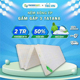 Nệm Bông Ép Vải Gấm Chần Gòn TATANA