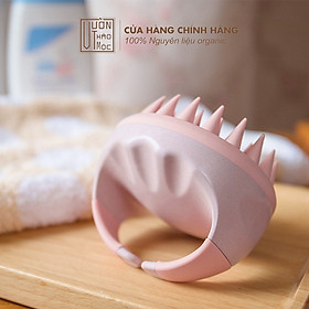 Lược Gội Đầu Massage VƯỜN THẢO MỘC ORGANIC Chất Liệu Gai Silicone, Vỏ Nhựa Lúa Mạch Thân Thiện Môi Trường