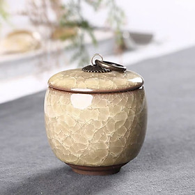 Mua Hộp trà bằng gốm men hỏa biến hũ đựng trà cao cấp