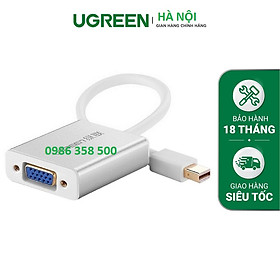 Cáp chuyển đổi Mini Displayport to VGA chính hãng Ugreen hàng chính hãng