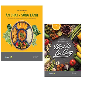Sách Combo 2 Cuốn : Ăn Chay - Sống Lành  + Khởi Sự Ăn Chay (sky)