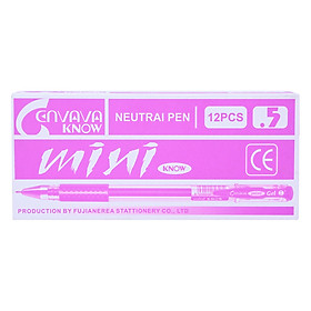 Hộp 12 Cây Viết Nước Mini Envava - Mực Tím