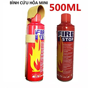 Bình Chữa Cháy ôtô- Bình Cứu Hỏa FIRE Stop - Dập Lửa Khẩn Cấp Ô Tô, Xe Máy, Văn Phòng - An Toàn loại tốt