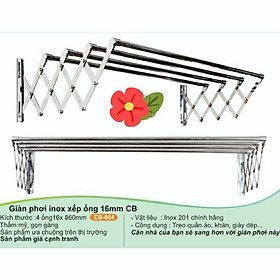 Mua Giàn phơi đồ xếp gọn inox - Sào phơi  giá phơi  giàn phơi đồ thông minh CB004