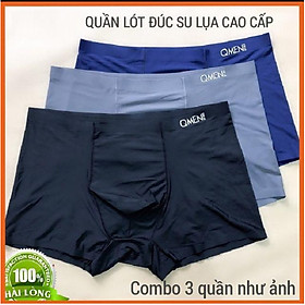 Combo 3 quần sịp nam đúc su lụa cao cấp mặc như không mặc