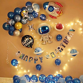 Bộ bong bóng sinh nhật trang trí chủ đề phi hành gia astronaut balloon PHG02