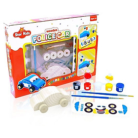 Đồ Chơi Trẻ Em - Bộ Tô Gỗ Xe Cảnh Sát RSTAR K-221