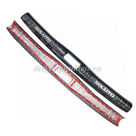 BỘ SẢN PHẨM Nẹp bước chân và ốp chống trầy cốp Kia Soluto - Mẫu Titan