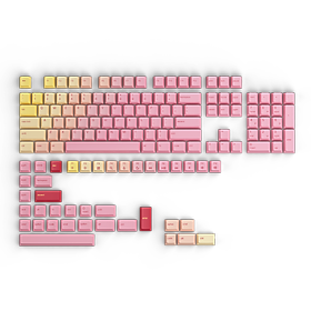 Bộ keycap Glorious GPBT Pink Grapefruit - 143 phím - Hàng Chính Hãng