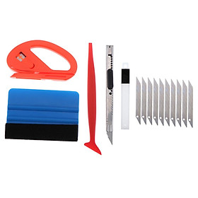 5in1 Car Film Vinyl Squeegee Scraper Install Tuck Wrapping Application Kits