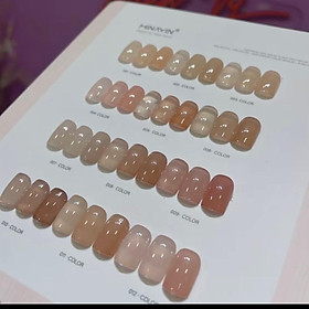 Sơn Thạch Minayin 12 Màu Tông Hồng Nâu Tặng Bảng Màu Cao Cấp Làm Nail, set Sơn Gel Sánh Đặc Mịn Mướt 15ml, Bám Màu Lâu Nữ Sơn Gel Women
