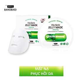 Combo 10 Mặt nạ dưỡng ẩm Banobagi Vita Genic Relaxing Jelly Mask (Vitamin B) 30ml x10