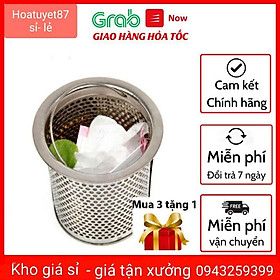 Mua Giỏ lọc rác cho bồn rửa bát  rửa chén bằng inox 304 kèm nắp