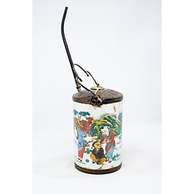 Mua Điếu hút thuốc bằng sứ vẽ họa tiết trang trí tranh cổ với nhiều lựa chọn màu sắc