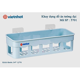 Khay đựng đồ dùng dán tường phòng tắm nhà bếp, nhựa Việt Nhật chính hãng - HÀNG VIỆT NAM - Màu xanh dương
