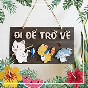 Mua Bảng gỗ decor Đi để trở về (bảng gỗ trang trí + quà tặng