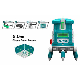 MÁY ĐO MỨC CÂN BẰNG TIA LADE (TIA XANH) TOTAL TLL305205 - HÀNG CHÍNH HÃNG