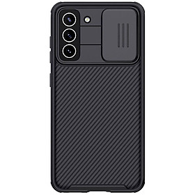 Ốp lưng PC vân sần , có lắp bảo vệ cụm camera cho Samsung Galaxy S21 Fe 5G (Fan edition 2021) Nillkin Camshield Pro- Hàng nhập khẩu