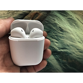 Tai Nghe Không Dây Bluetooth Thế Hệ I12 Thiết Kế Thể Thao Tiện Dụng Dùng Cho Nhiều Dòng Điện Thoại, Máy Tính Bảng: Samsung, Oppo, Vivo, Xiaomi