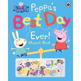 Sách - Peppa Pig: Peppa's Best Day Ever : Magnet Book by Peppa Pig (UK edition, hardcover)