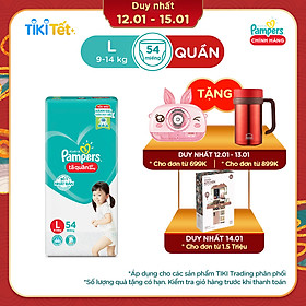 Tã Quần Pampers Giữ Dáng Mới Gói Đại L54 (54 Miếng)