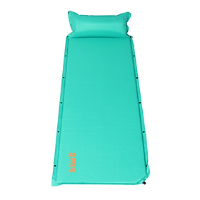 Himalayan tent mat outdoor thick waterproof mat automatic inflatable cushion single sleeping cushion air bed rainbow 2 upgrade version green HA9604