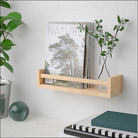 Kệ gắn tường gỗ thông đa năng Giá treo tường để sách, gia vị, trang trí kích thước 60x12x10 cm