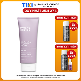 Hình ảnh Tinh chất làm mềm, mượt và sáng da body 10% AHA - Paula's Choice Skin Revealing Body Lotion 10% AHA