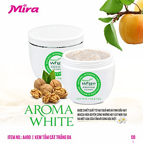 Sữa Tắm Cát Trắng Aroma White Scrub Foam Cleansing A490