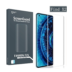 Bộ 2 Miếng Dán Dẻo Gor Cho OPPO Find X2/ X2 Pro Dán Full Màn 3D, Trong Suốt Bo Viền Cong, Hãng Gor - Hàng nhập khẩu