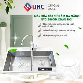 Mua Máy rửa bát siêu âm đa năng UTC 500GD chậu đôi