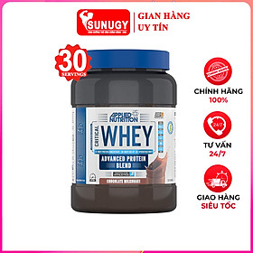 Sữa tăng cơ giảm mỡ CRITICAL WHEY của APPLIED NUTRITION hỗ trợ tăng cơ, phục hồi cơ bắp cho người tập GYM