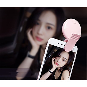 Đèn led kẹp trợ sáng hỗ trợ hoàn hảo cho selfie điện thoại