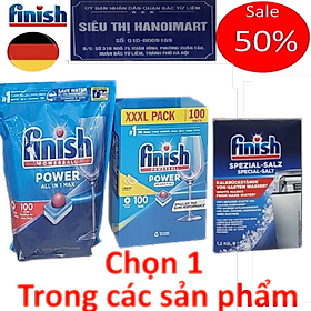 Viên rửa bát Finish All in one 120 viên made in EU, viên finish all in 1 hộp 120 tabs với 6 chức năng trong 1 viên, viên rửa chén finish 90 viên - viên finish 110 viên - viên finish 100 viên, vienruabat 120V