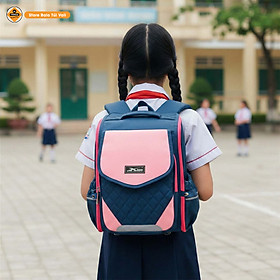 Balo chống gù cao cấp cho bé gái – Thiết kế tiện dụng hiện đại – Xbags Xb 3107 – Nhẹ êm chống nước – Dễ thương năng động!