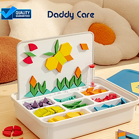 Đồ Chơi Xếp Hình Gỗ sáng tạo kèm nam châm Mideer Magnetic Geometry Blocks 250pcs, Đồ chơi gỗ thông minh cho bé