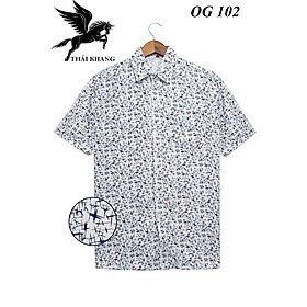 Áo Sơ Mi Nam Ngắn Tay Trung Niên Form Rộng Rãi Vải Nhiều Cotton Mềm Mát Size 50-85kg