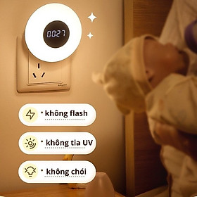 Mua Đèn Ngủ Thông Minh  Điều Chỉnh Được Nhiều Cấp Độ Sáng  Có Đồng Hồ One Fire Điều Khiển Từ Xa Bằng Remote