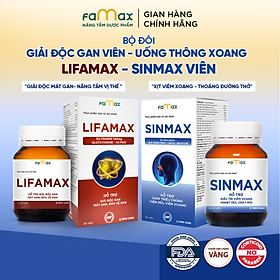 Combo Giải Độc Gan Lifamax & Sinmax (30 viên) - Chăm Sóc Sức Khỏe Toàn Diện