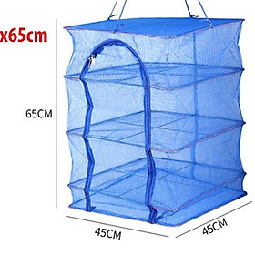 Lồng lưới treo 4 tầng để phơi cá khô có thể xếp gọn LCD-4