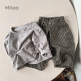 Quần Lửng Linen Phong Cách Cho Bé Cưng MiLaa Kids QL0202