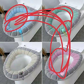 Mua Miếng lót bồn cầu bông nỉ chống lạnh