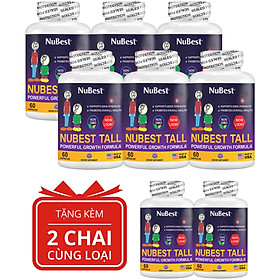 [Combo 6 Tặng 2 Cho Độ Tuổi Từ 5-20]  TPBVSK hỗ trợ Tăng Chiều Cao NuBest Tall